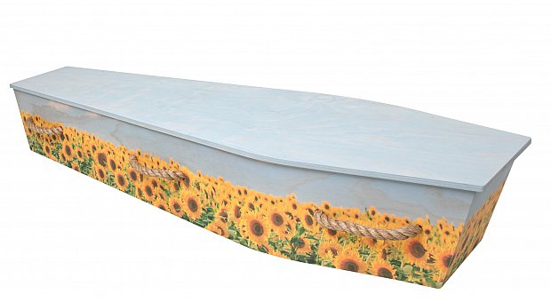 Ply Sunflower Casket with Rope Handles